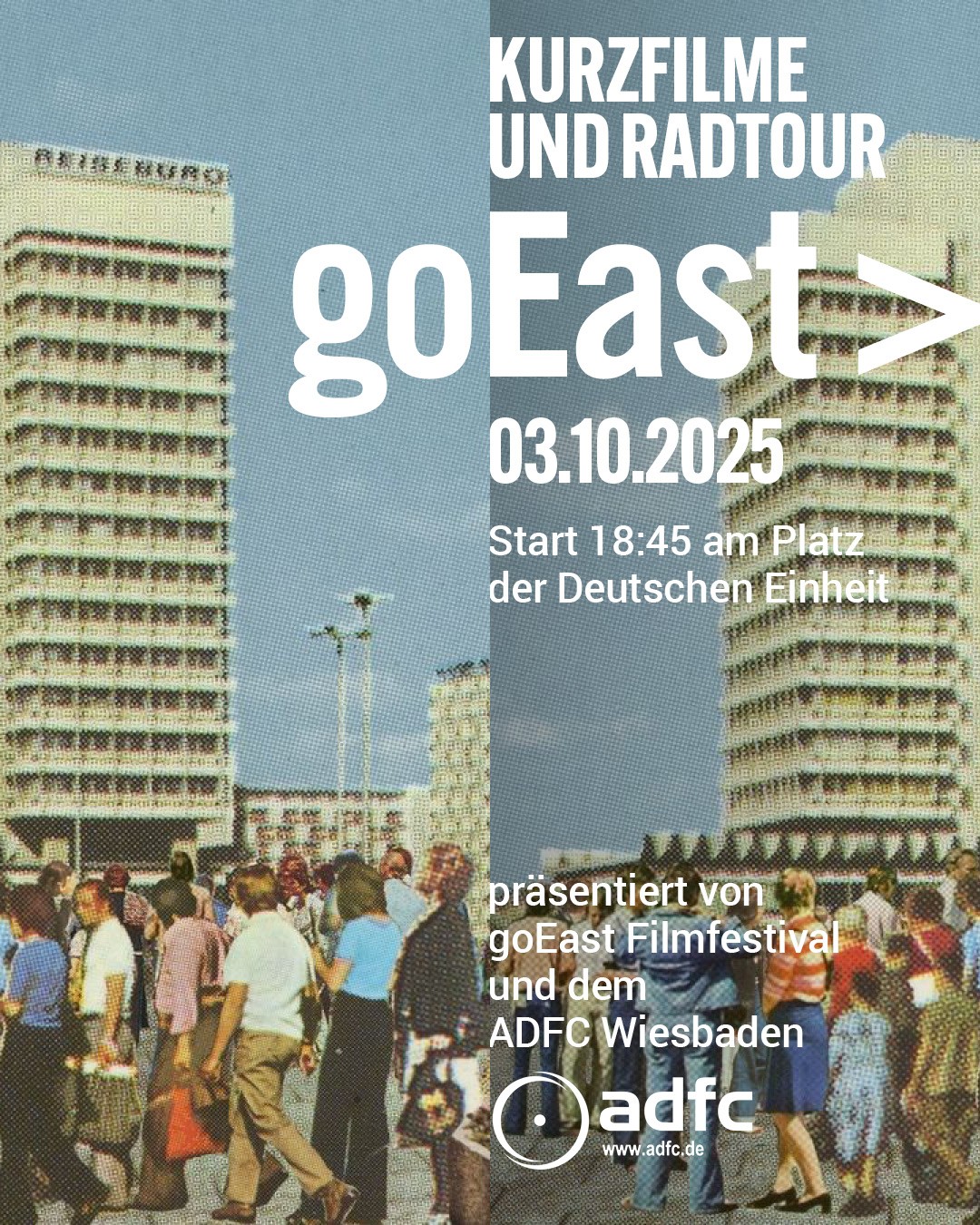 Werbeplakat zur Radtour mit Filmstill aus "Himmel wie Seide, voller Orangen" © Interfilm Werbeplakat zur Radtour mit Filmstill aus "Himmel wie Seide, voller Orangen" © Interfilm