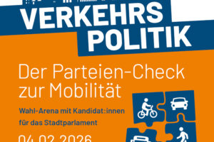 Wiesbaden wählt. Verkehrspolitik. Der Parteiencheck zur Mobilität Wahl Arena 04.02.2026 19 Uhr